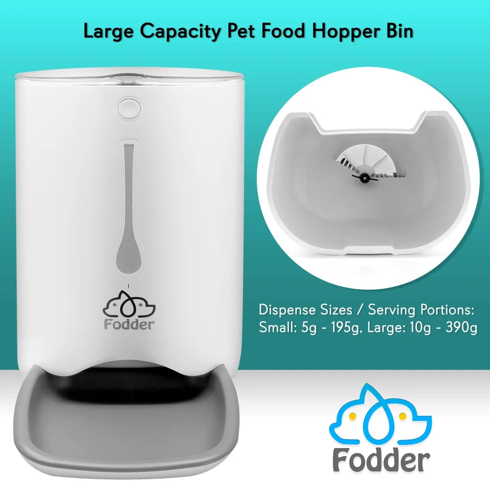 SLAPF30 - Smart Automatic Cat & Dog Food Dispenser - Digital Pet Feeder with Voice Message Playback